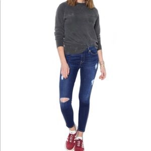 7 for All Mankind The Ankle Skinny Distressed Jean